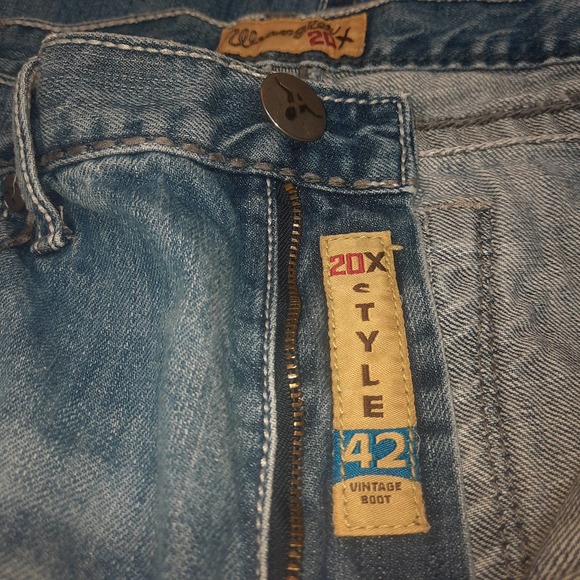 Mens Wrangler 20x Jeans Style 42 Vintage Bootcut 42MWXBB 36 X 34 - Picture 7 of 10